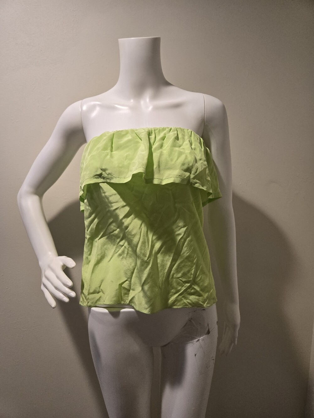 NWT Lilly Pulitzer Ruffle Sleeveless Top Green XS